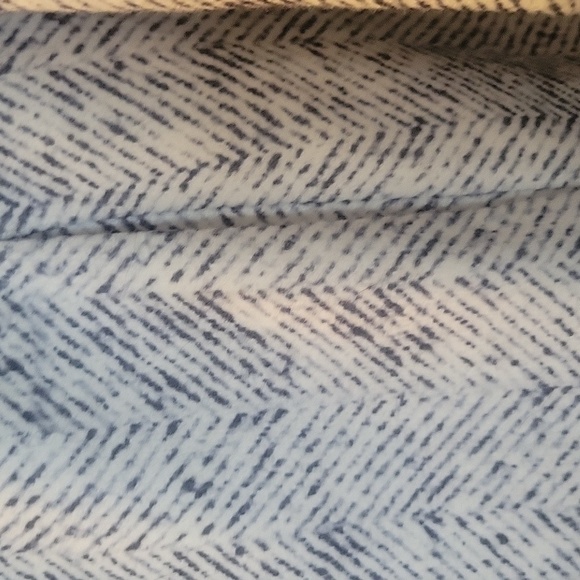 Jacket Pea Coat Navy/ White Herringbone Pattern SZ Small - Picture 5 of 8